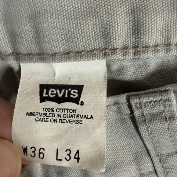 Vintage 90s Y2K Levis 578 Red Tab Cargo Pants Mens 36x34 Fits 34x33 BAGGY Loose - Picture 5 of 7